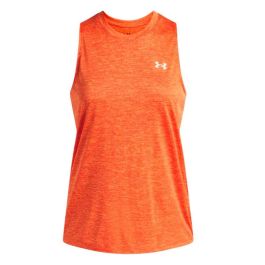 Camiseta para Mujer sin Mangas Under Armour Tech Tank Twist Naranja Fitness M Precio: 27.50000033. SKU: B1HYN4Z54A