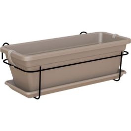Artevasi 1,16l Jardinera de Balcón Venezia Kit Taupe 50x19,5x16,3cm - Plástico, 10L, con Reserva de Agua, Soporte Metálico y Drenaje Precio: 27.78999982. SKU: S7152048