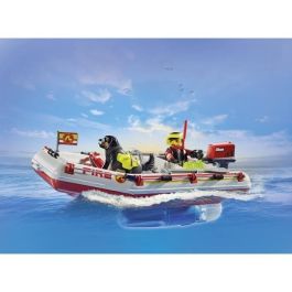 Bote de bomberos con moto acuática playmobil action Bote de bomberos con moto acuática playmobil action