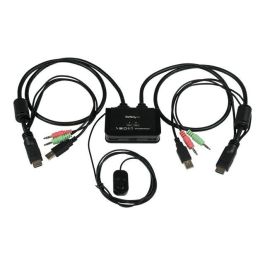 Startech.com Conmutador KVM HDMI USB 2 Puertos - SV211HDUA - Switch para 2 Ordenadores con Audio, 1080p, Sin Alimentación Externa, con Cables Integrados Precio: 130.5000004. SKU: S55057248