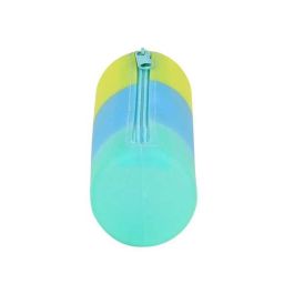 Safta Portatodo Redondo Silicona Tricolor (Amarillo, Azul, Verde) 20x5x5cm