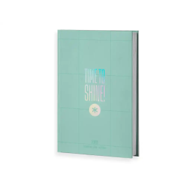 Antartik Time to Shine Agenda Encuadernada Día Página A5+ 2026 Verde Papel 80g FSC