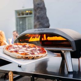 Ooni Koda 16 Horno de Pizza a Gas Negro Acero Inoxidable Temperatura 500°C Superficie Piedra 406x406mm