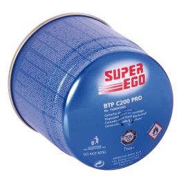 Super Ego Cartucho de gas C200 con sistema de seguridad, combinación de propano y butano, 1500001065