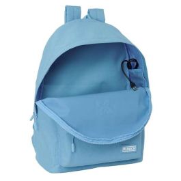 Safta Mochila Doble para Portátil 15,6" + USB Munich Básicos Azul 31x44x18 cm