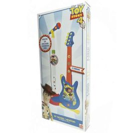 Guitarra y microfono de pie toy story con amplificador (altura regulable)