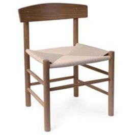 DKD Home Decor Silla Horeca Marron de Olmo y Fibra 76 cm Alto, 48 cm Ancho, 40 cm Profundidad, Asiento 45 cm