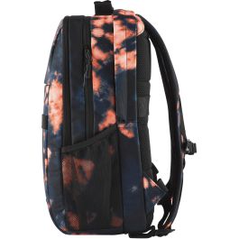 HP 7J593AA Mochila Campus XL para Portátiles hasta 16" Impermeable Negra y Naranja con Cremallera Acolchada y Candado 20L