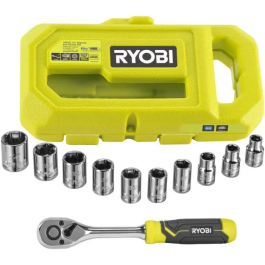 Ryobi RYO4892210225207 Llave de carraca de 90 dientes (4° recuperación), 8 vasos (8-15 mm) y adaptador 1/4" -> 3/8" Precio: 44.5000006. SKU: B1A8EE3HWP