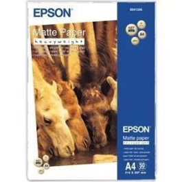 Epson Papel Mate de Alto Gramaje, A4, 50 Hojas de 167g. Matte Paper Heavy Weight Precio: 18.49999976. SKU: S8405047