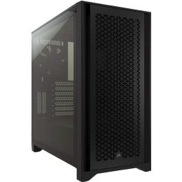 Caja para PC CORSAIR 4000D Airflow - Torre media - Vidrio templado - Negro (CC9011200WW)