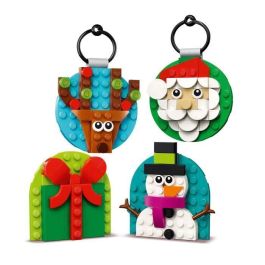 LEGO 40744 Selección de adornos navideños - Set de construcción para niños de 6 años con Papá Noel