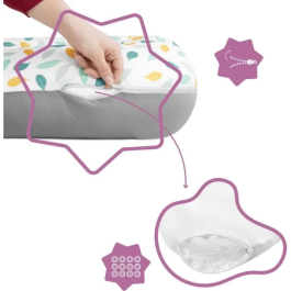 Badabulle Cojín de Maternidad Evolutivo 2 en 1: Maternidad y Lactancia Cómodo, Tranquilo, Ideal Embarazo, Práctico, Calidad