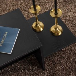 Mesa de centro rectangular negra HARMONY 80x40x40 cm CAL1730423410477