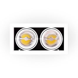 Foco Downlight Cardan LED 24W 2.400Lm 6000ºK CREE RA►90 40.000H [JW-CAR-LED-2x12W-CW]