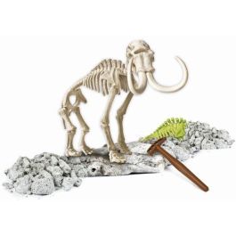 Clementoni Archéo Ludic - Kit de Excavación Mamut Fosforescente. Juego de Ciencia para Descubrir Fósiles y Montar Esqueleto. Ideal para Niños 7+ años.