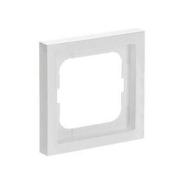 BUSCH-JAEGER 1721-184K Marco 1 módulo Future Linear Color Blanco Estudio para interruptor, plástico termoplástico, dimensiones 80 mm x 80 mm, IP20