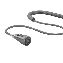 Grifo Monomando Fontastock Gris Acero Inoxidable Cerámico Forma de C