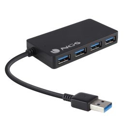Hub USB 4 Puertos NGS iHub 3.0 Negro Hub USB 4 Puertos NGS iHub 3.0 Negro