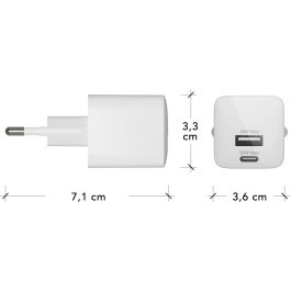 dbramante 1928 CH18EUWH7098 Cargador USB-C + USB-A Blanco 30W