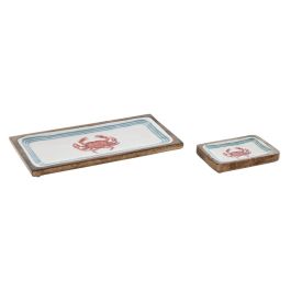 Bandeja Mediterraneo DKD Home Decor Multicolor 19 x 2.5 x 40 cm Set de 2 Precio: 22.49999961. SKU: B1AMRAH23Z