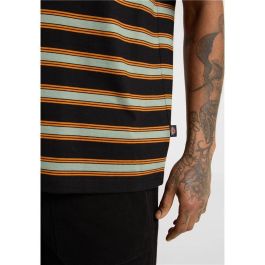 Camiseta de Manga Corta Hombre Dickies York Stripe Negro XL