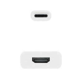Adaptador USB-C a HDMI NANOCABLE 10.16.4102 15 cm Blanco