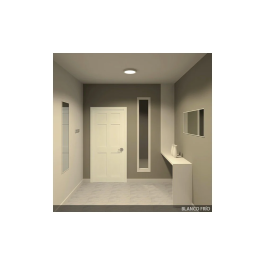 Plafón LED Circular 24W 2400Lm CCT Regulable 3000-6000K IP20 Blanco Aluminio [HO-PLAF-C-24W-CCT]