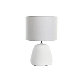 DKD Home Decor Lámpara de Sobremesa Urban Blanco Dorado 28x28x42 cm E27 50W Gres y Poliéster Precio: 48.50000045. SKU: S3043618