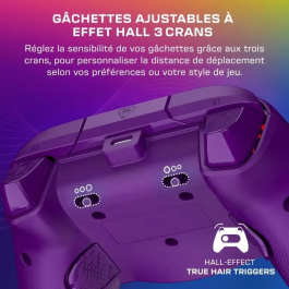 Turtle Beach Gamepad Afterglow Wave RGB Con Cable Morado Xbox Series X|S Xbox One PC TUR0840454400083