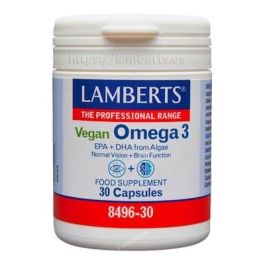 LAMBERTS Omega 3 Vegano de Algas Marinas 30 Cápsulas con EPA y DHA para Función Cerebral y Visión, 750mg Aceite de Algas por Cápsula, Apto Vegetarianos Precio: 25.4999998. SKU: B16Y8S2JDD