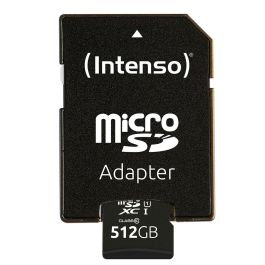 Tarjeta de Memoria Micro SD con Adaptador INTENSO 3423493 512 GB