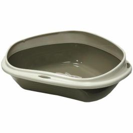 Aime Caja de Arena Corner + Rim Plástico para Gatos 58 x 48 x 20.5 cm