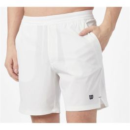 Pantalones Cortos Deportivos para Hombre Wilson Team Short 7" Blanco 7" Pádel 15-16 Años