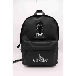 Mochila miercoles logo trenzas, compartimente para portalaptop 43x31x13,5 cm
