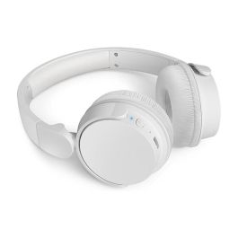 Philips Auriculares Inalámbricos TAH4209WT/00 Bluetooth con Micrófono, Blancos, Hasta 55h de Reproducción, Carga Rápida, Conexión Multipunto