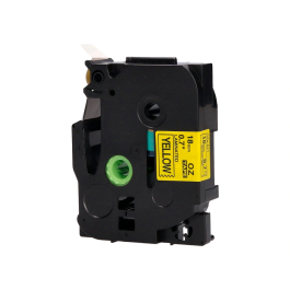 Q-connect Cinta Tze-641 Amarillo-Negro 18mm Longitud 8m Compatible Brother Consumible Rotuladora 100x20x70mm