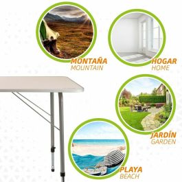 Mesa de camping regulable en altura 80x60xh50/69 cm Mesa de camping regulable en altura 80x60xh50/69 cm