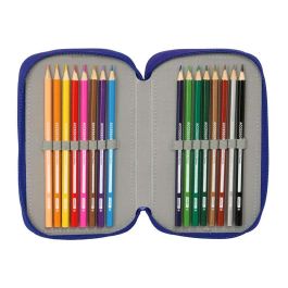 Safta Plumier Triple 37 Piezas Atco. De Madrid 12,5x19,5x5,5 cm