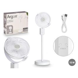 Argon Ventilador de Pie USB 10W Blanco, Altura Regulable, Auto Oscilación, 32x28x11 cm (4 Unidades) Precio: 104.8899995. SKU: B1GFY8R7C8