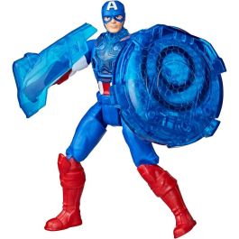 HASBRO Marvel Avengers - Capitán América con Moto Lanzaescudos - Figura de 10cm con Proyectil