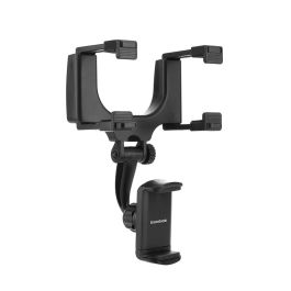 Innovagoods Soporte Smartphone Espejo Retrovisor Coche V0103557 Universal Ajustable Inclinación y Orientación Regulable Negro Precio: 6.9900006. SKU: V0103557