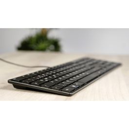 Speedlink SL-640010-BK Teclado Riva Slim Metal Scissor Alámbrico USB Negro Diseño Completo (100%) Perfil Bajo
