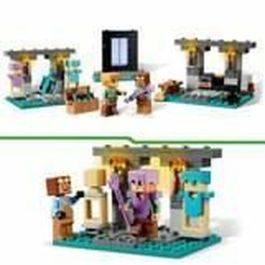 LEGO 21252 Minecraft The Armory, Set de Construcción con Armería y Minifigura de Alex