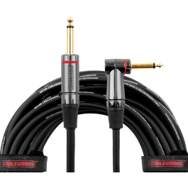 Cableworks Cable de Instrumento Jack Recto/Jack Acodado - 9 M