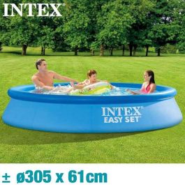 Piscina Hinchable Redonda Intex Easy Set 305x61 cm Capacidad 3077 Litros +6 Años