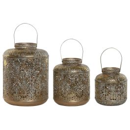 Portavela Arabe DKD Home Decor Dorado 24 x 32 x 24 cm Set de 3 Precio: 73.78999991. SKU: B1H8BMC9T5