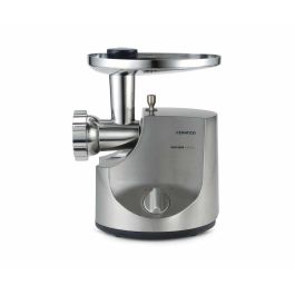 Kenwood MG700 Picadora de Carne 3 kg/min, Incluye 3 Rejillas, Adaptadores Salchicha y Kebbe - Aluminio Cepillado