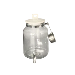 DKD Home Decor Dispensador Jabon Colada Cristal Transparente 17 x 26.7 x 17 cm Capacidad 3L con Cuchara Inoxidable Precio: 14.49999991. SKU: B19XACNYPZ