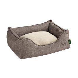 Hunter Sofá Boston 60x50 cm Marrón para Perros Diseño Clásico Acogedor con Funda Extraíble